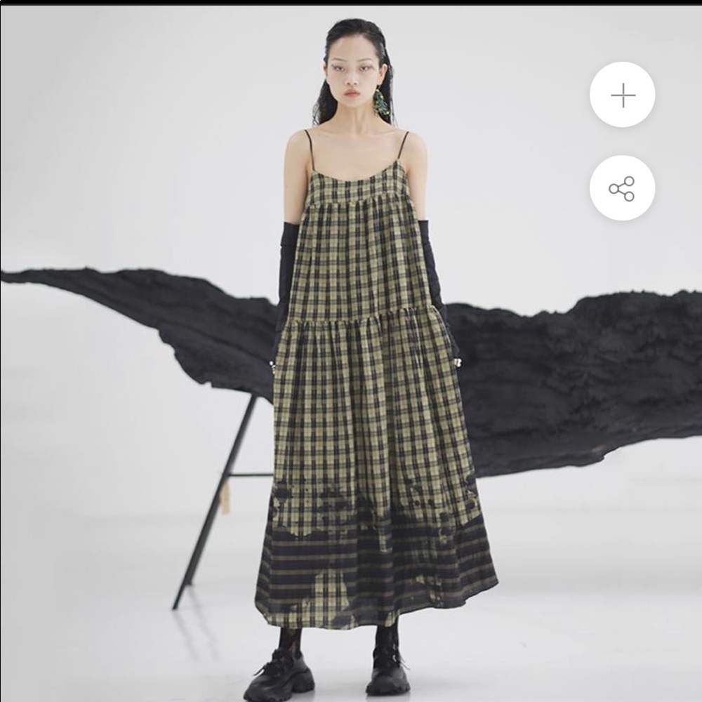 Sango Loose Plaid Dress